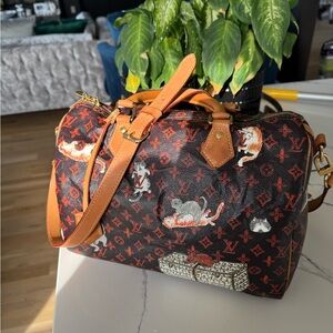 Louis Vuitton Speedy 30 Catogram Bandouliere. Limited edition!